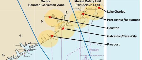 Sector Houston-Galveston's Area of Responsibility